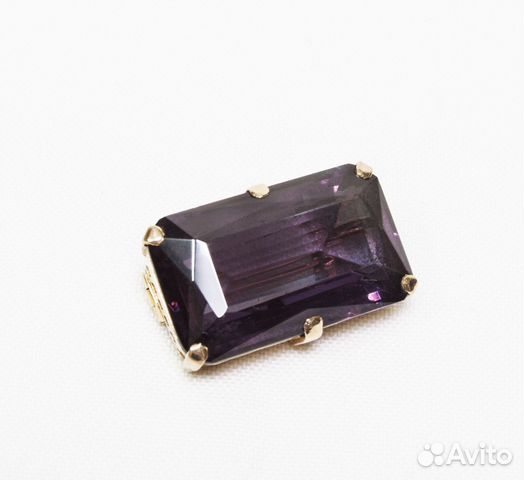 Брошь золото 583 проба, звезда, александрит,вес 10