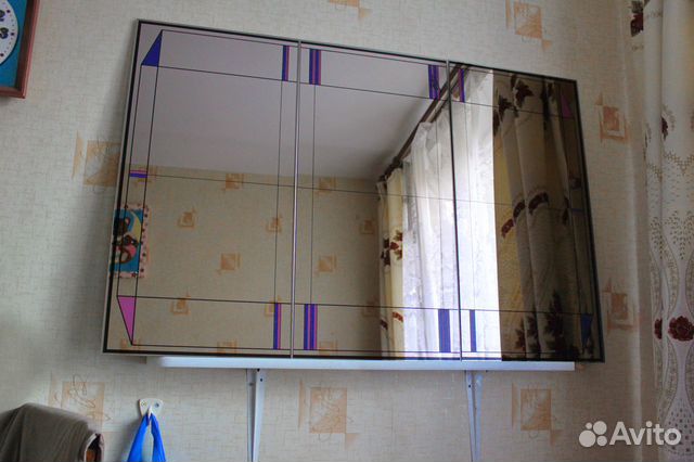 Зеркало тонированное с рисунком