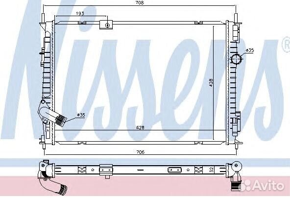 Радиатор системы охлаждения nissan: qashqai/qashqa