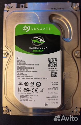 Жесткий диск 2тб HDD Seagate 2Tb купить в Москве | Электроника | Авито