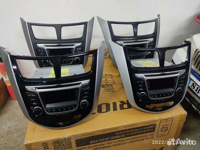 Штатная магнитола Солярис с рамкой купить в Ростове-на-Дону | Авито