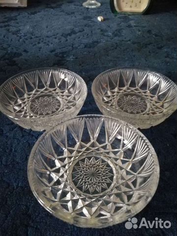 Розетки, хрустальные под варенье мёд