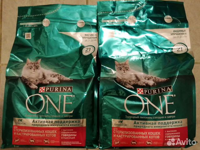 Корм для кошек Purina One 9, 13,5 или 18kg