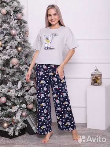Пижама женская (хлопок) 46 размер