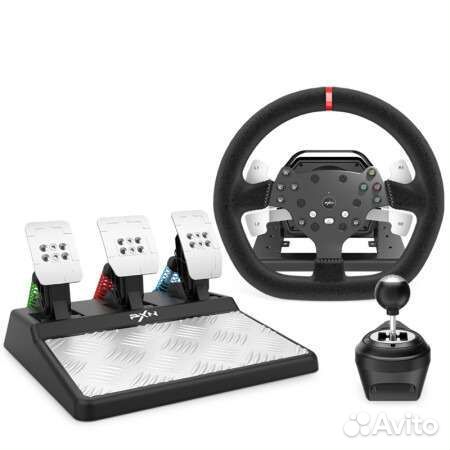 Игровой руль PXN V10 с коробкой передач и педалями