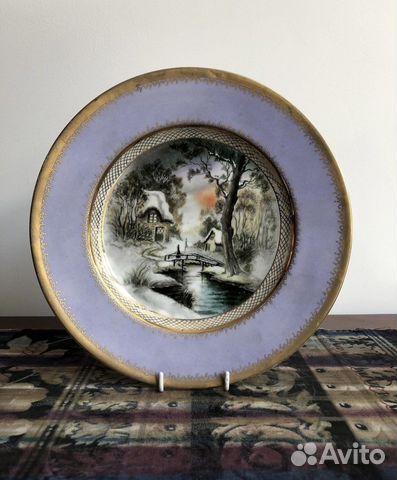 Декоративная фарфоровая тарелка лфз