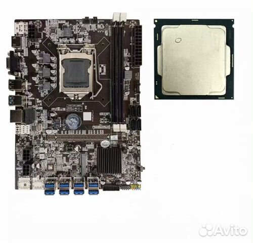 Материнская плата для майнинга B75 + процессор
