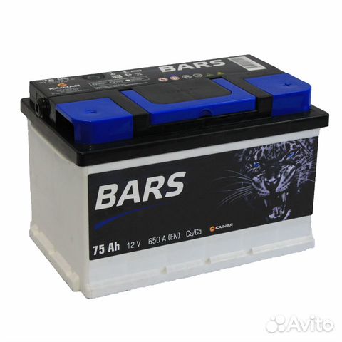 Акб 75Ач Bars низкий на Шевроле Круз, Опель