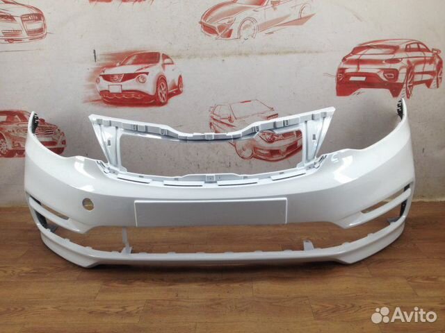 Бампер передний Kia Rio 2015-2017 белый