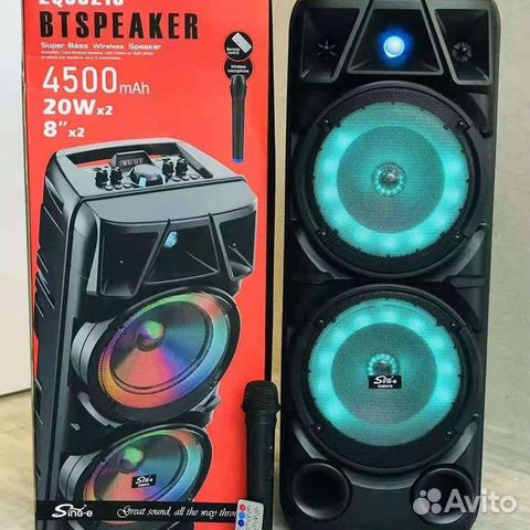 Большая блютуз колонка ZQS-8210 с микрофоном