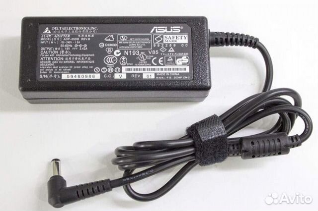 Зарядное устройство для ноутбука Asus 19V 3.42A (6