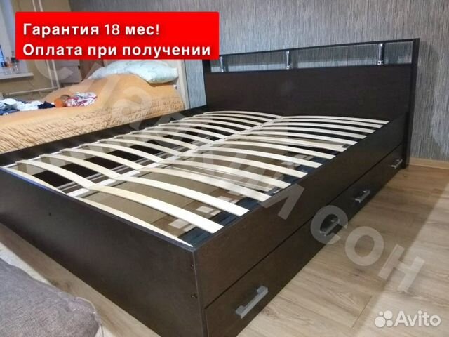 Кровать 180 с ящиками