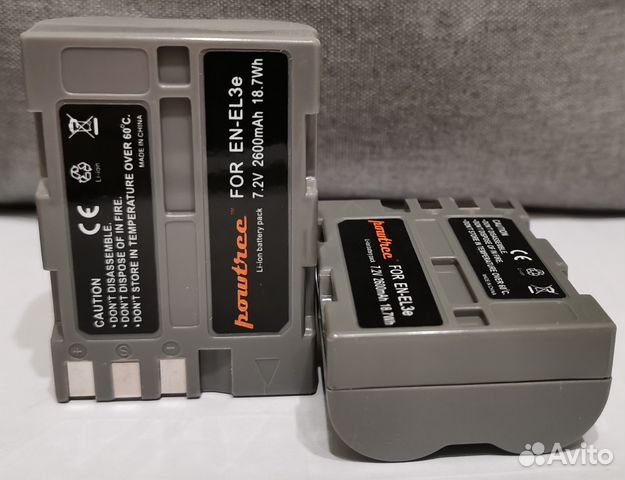 Аккумулятор Powtree EN-EL3e 2600 мАч для Nikon