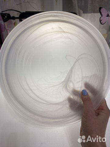 Светильник настенный, стекло, диаметр 30см