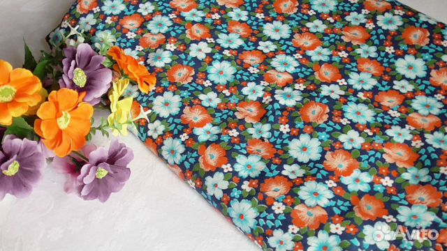 Отрезы. 4 винтажных отреза.Ситец натуральный.СССР