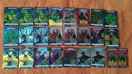 85 шт карточки Черепашки-ниндзя Боевая четверка