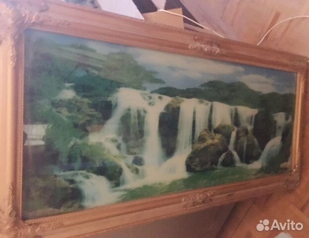 Картина с водопадом