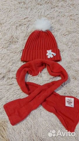 Комплект шапка, шарф