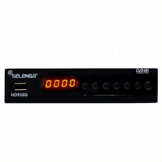 Цифровой тюнер Selenga hd950d черный DVB-T2