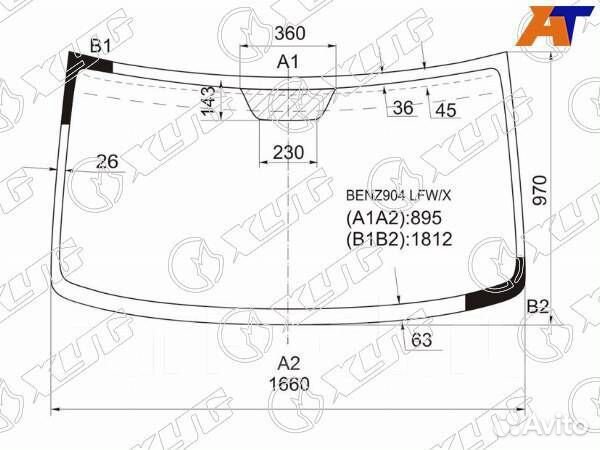 Лобовое стекло Mercedes