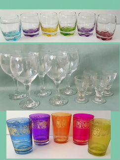 Бокалы рюмки стаканы стекло