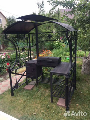 Мангал с крышей