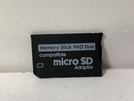 Переходник Memory Stick Pro Duo на mirco SD на PSP