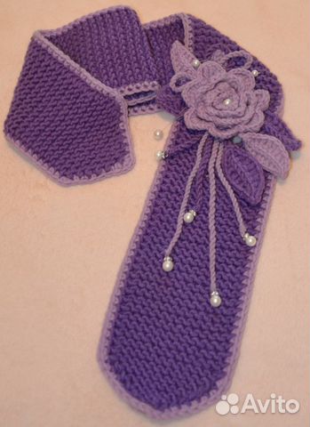 Шарф вязанный, новый