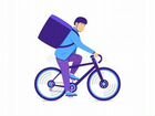 Курьер по доставке продуктов (велосепед)