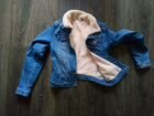 Джинсовая куртка с мехом на девушку-подростка объявление продам