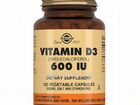 Vitamin D3 600IU 120 solgar объявление продам
