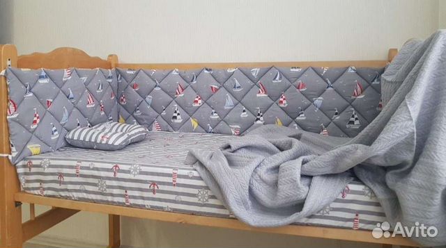 Бортики в детскую кроватку бу
