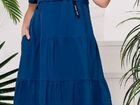 Синее платье 50-52