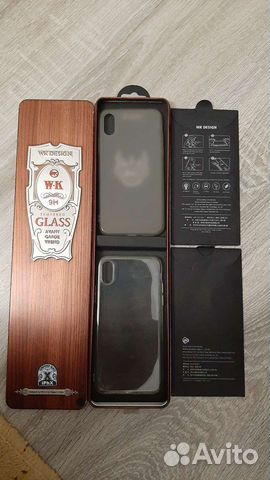 Чехол на iPhone X и стекло 3D