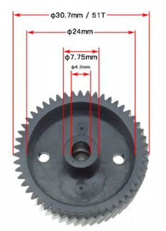 Пластиковые шестерни для мясорубки Moulinex HV3