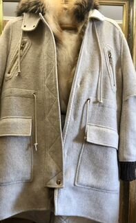 Парка женская с натуральным мехом