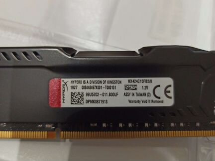 DDR4 Kingston HyperX 2x8Gb (16Gb)