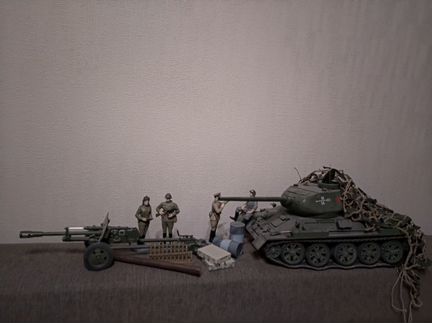 Танк Т-34, пушка зис-3 1:16 DeAgostini