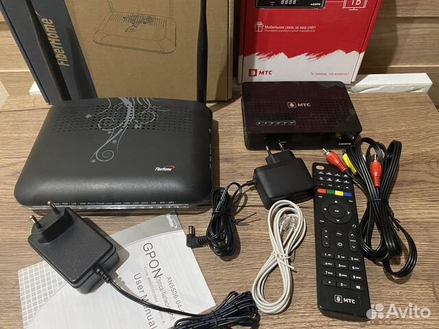 Роутер FiberHome + TV приставка МТС