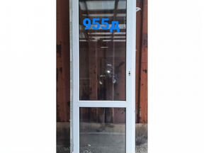 Дверь бу пластиковая, 2400(в) х 840(ш) № 955Д