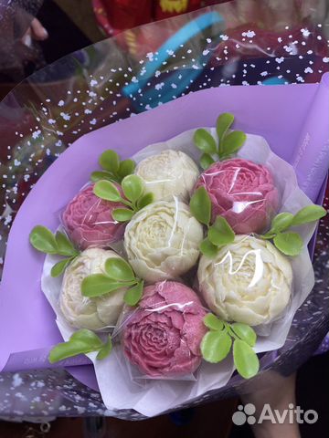 Букет из шоколадных пионов