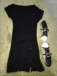 Платье чёрное лето