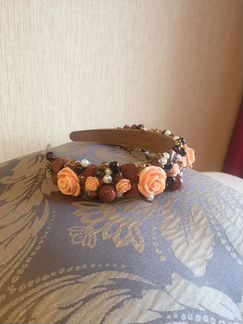 Ободок из натуральных камней