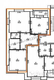 2-к квартира, 53 м², 2/6 эт.
