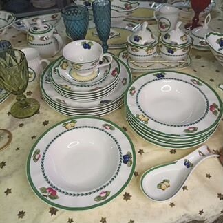 Тарелки суповые фрукты в стиле villeroy