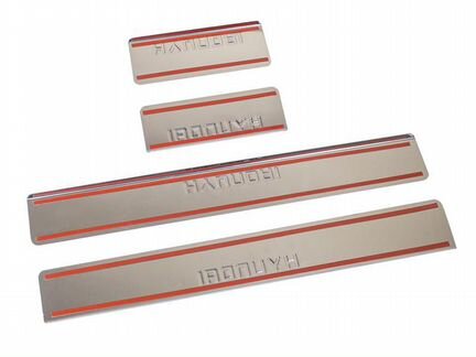 Накладки внутренних порогов hyundai Elantra (2013) (нерж. сталь) (к-т 4 шт.), Dollex NPS-013