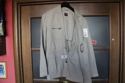 Продам пиджак х/б H.I.S., XL, цвет песочный