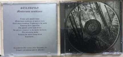 CD Striborg ‘Mysterious semblance’ 2008, Голландия