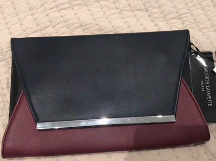 Клатч кожаный galeries lafayette