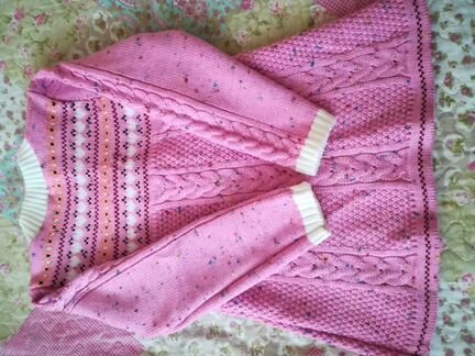 Свитер, туника, кофта, вязанное платье 110-116 р